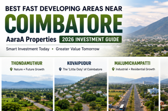 Best Fast Developing Areas Near Coimbatore – AaraA Properties 2026 Investment Guide